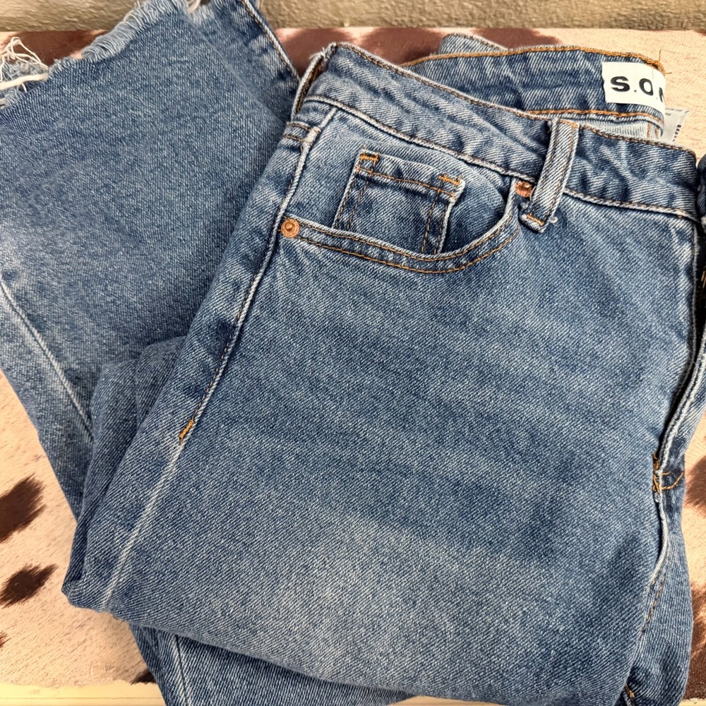 S.O. Blue Straight Leg Women's Jeans